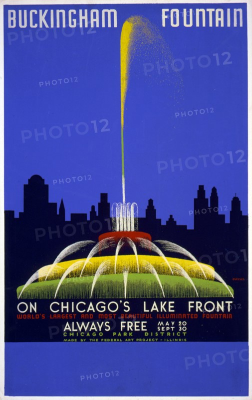 Buckingham Fountain on Chicago's lake front