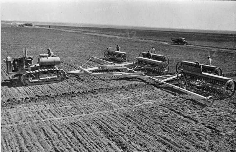 Collective farm on the steppes of the Ukraine