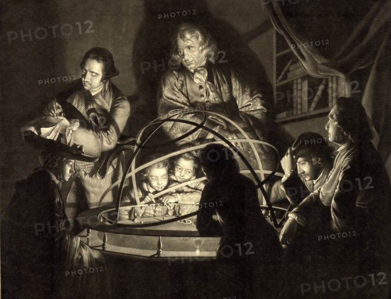 Philosopher giving a lecture on the Orrery