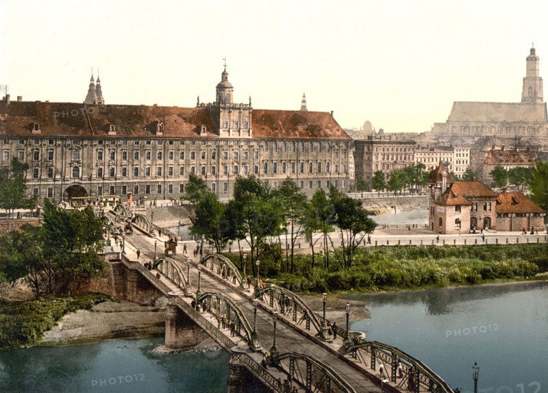 University with bridge, Breslau