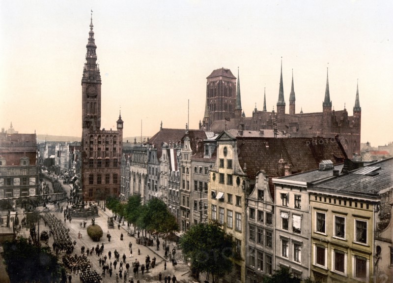 Langen Market and Court House, Danzig