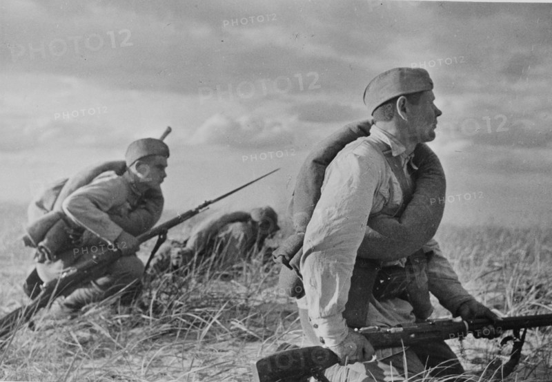Red infantry on the move