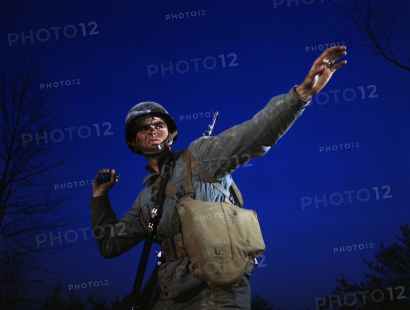 Infantryman with a grenade