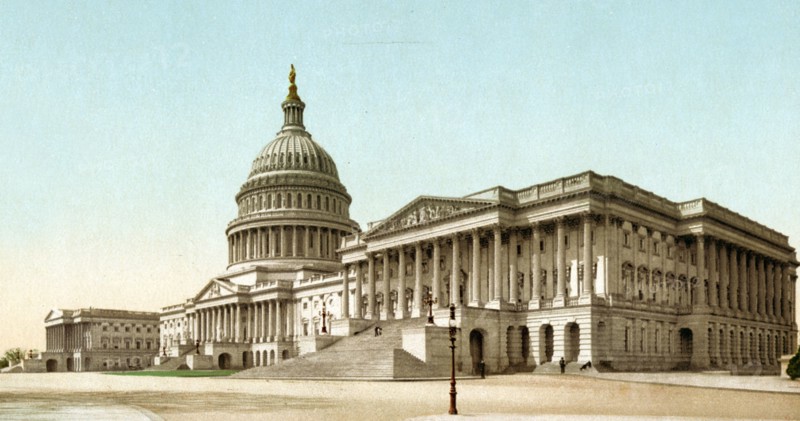 The Capitol at Washington in 1900