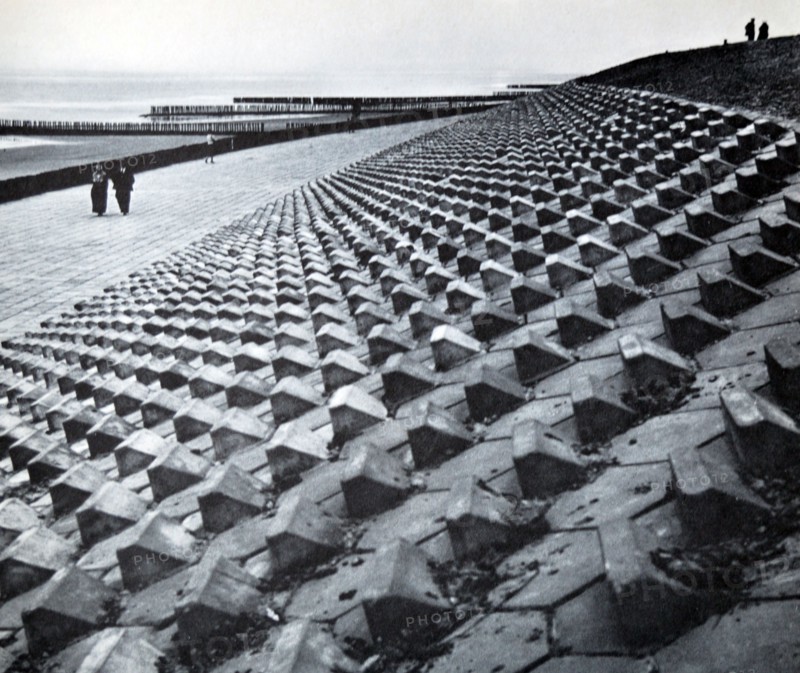 Flood defences in the Netherlands were breached during the the 1953 floods