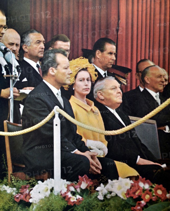 Queen Elizabeth II on a state visit to West Germany