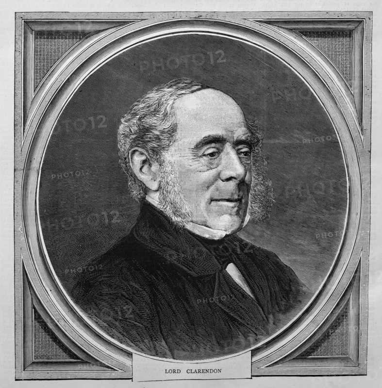 Portrait of Earl George Villers, 4th Earl of Clarendon