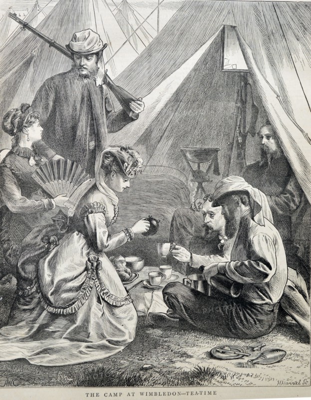 Tea-time at the Camp at Wimbledon
