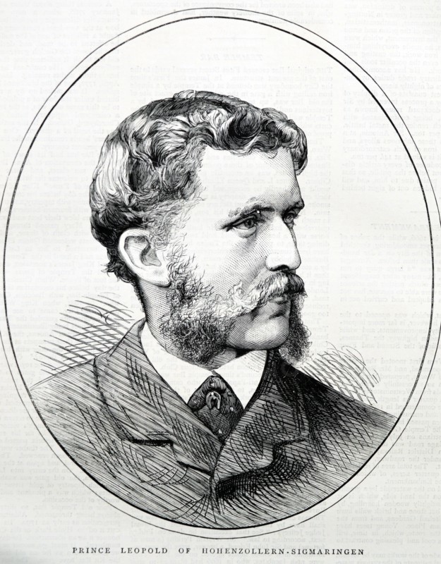 Portrait of Prince Leopold of Hohenzollern Sigmaringen