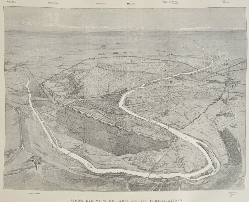 Bird's Eye View of Paris