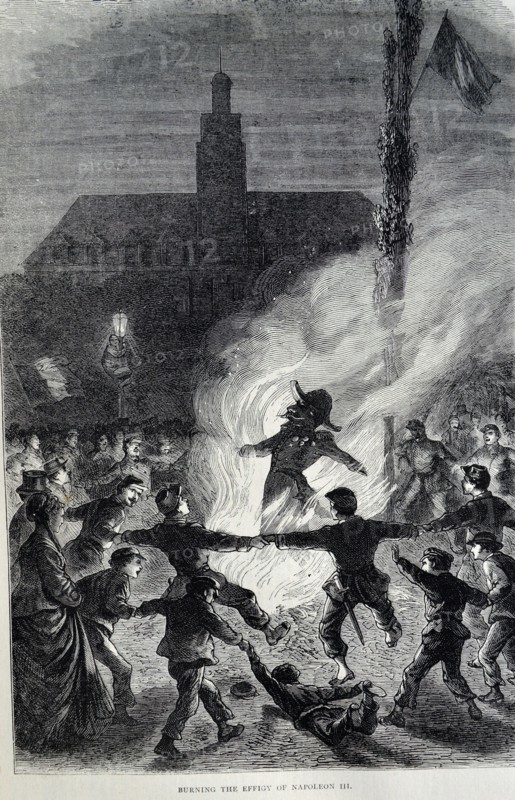 Burning the Effigy of Napoleon III