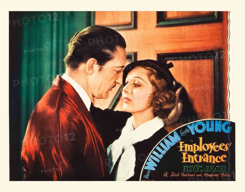 Employees' Entrance. A 1933 Pre-Code film about the ruthless manager of a New York department store