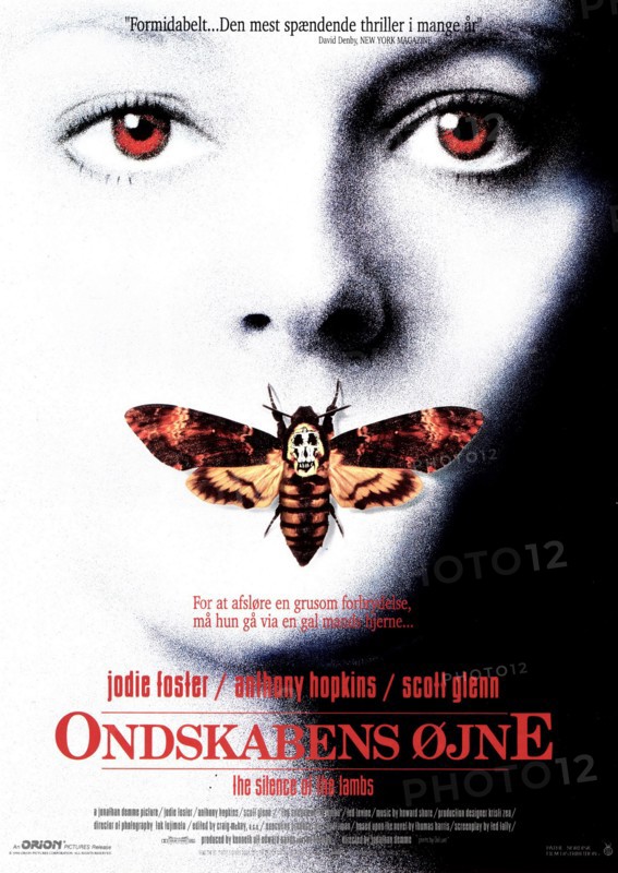 Danish poster for Silence of the Lambs