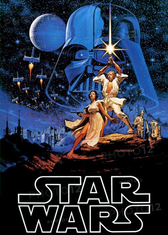 Film poster for George Lucas film 'Star Wars'