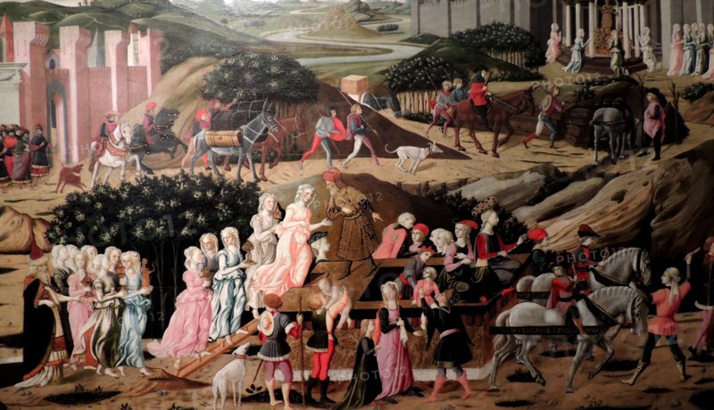 The Flight of the Vestal Virgins by Biagio di Antonio Tucci.