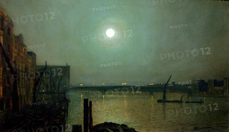 Battersea Bridge at Night by John Atkinson Grimshaw