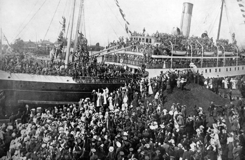 RMS Victorian  used in World War I as an auxiliary cruiser, to transport troops and cargo