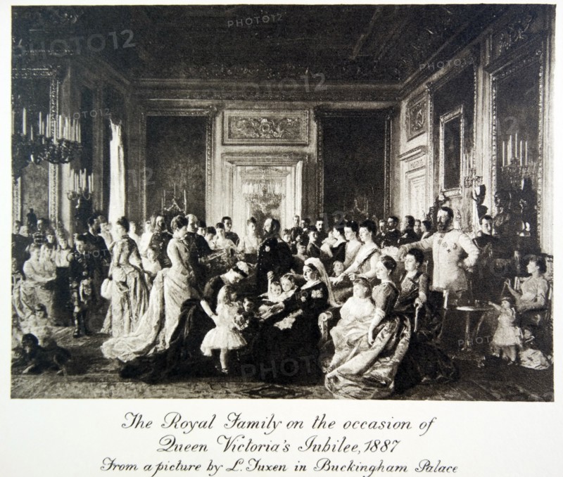 The Royal Family with European relatives during the Jubillee celebrations of Queen Victoria
