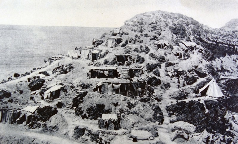 Australian military positions during the Gallipoli Campaign
