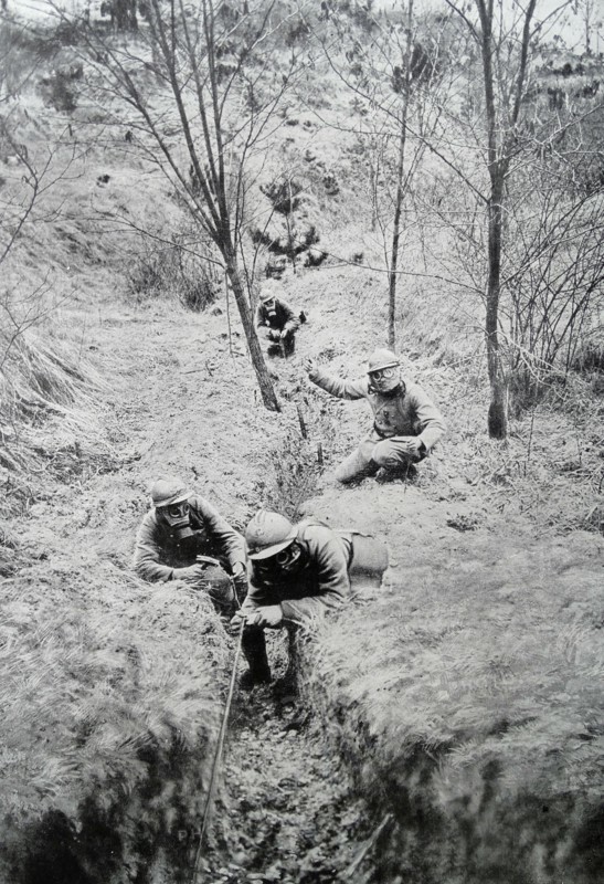 French sappers (laying explosive charges) during WWI
