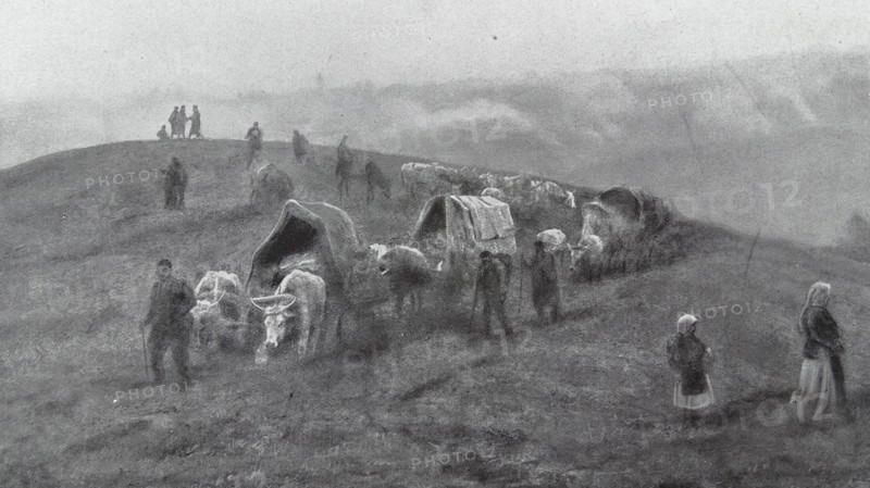 Serbian refugees in WWI 1914