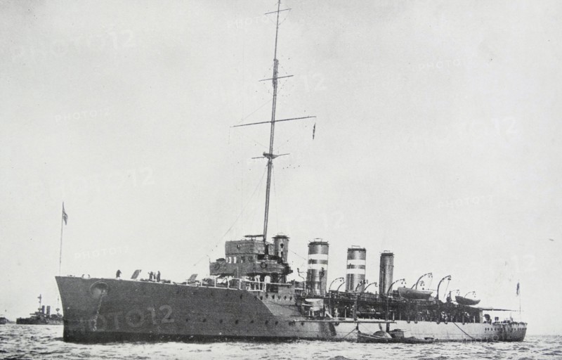 the HMS Amphion, a cruiser of the Royal navy