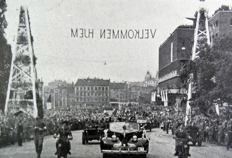 norwegians gather in Oslo, to celebrate the liberation of Norway after WWII
