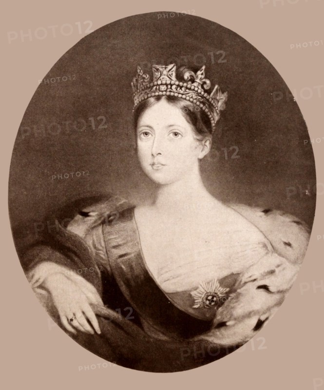 Portrait by William Fowler of Queen Victoria of Great Britain  1840