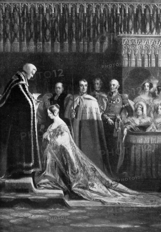 The coronation of Queen Victoria of Great Britain