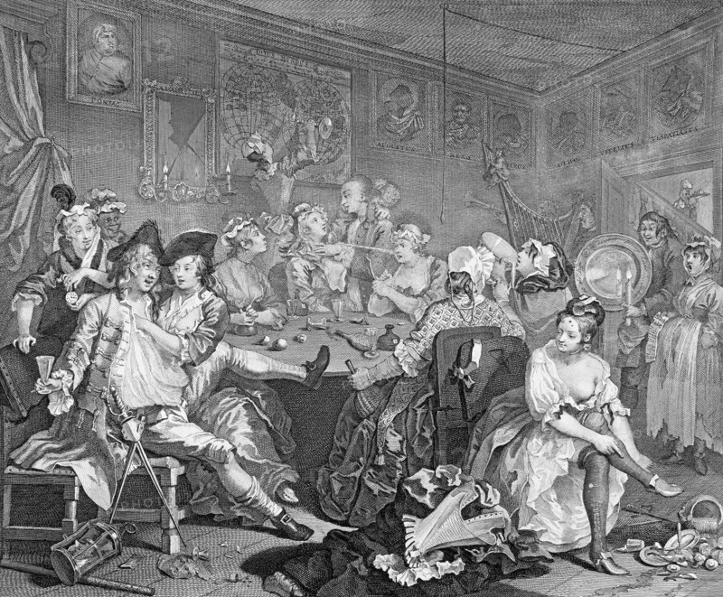 Plate 3 from the Rake's Progress.