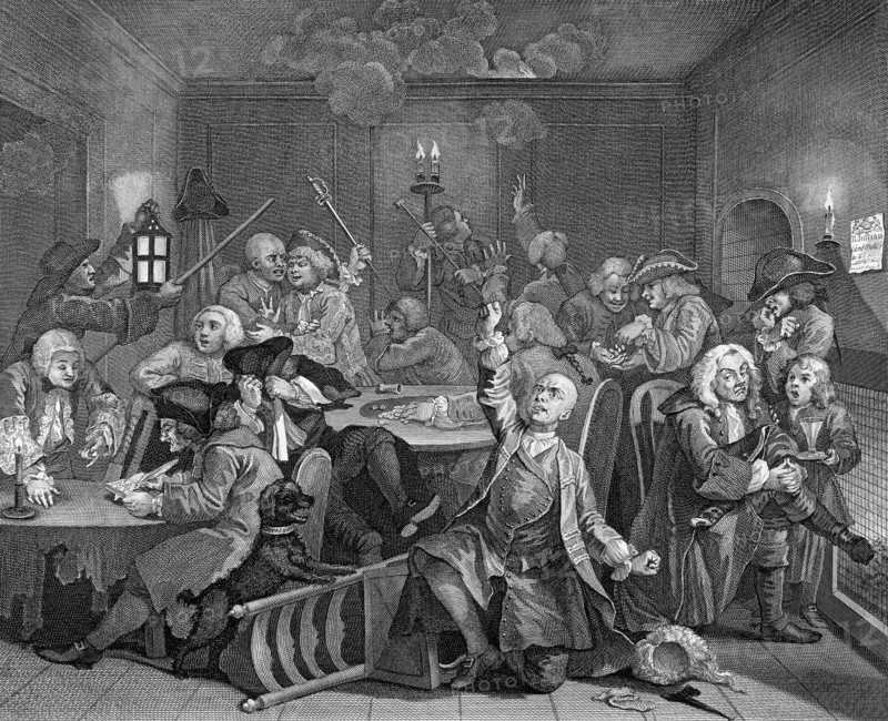The Rake's Progress by William Hogarth
