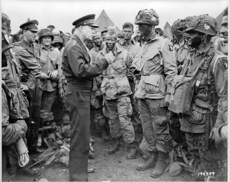 General Dwight D. Eisenhower gives the order of the day