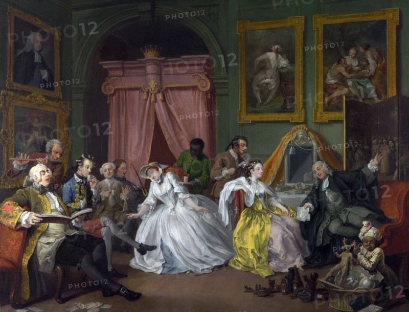 William Hogarth 1697-1764. 'Marriage A-la-Mode' Number 4