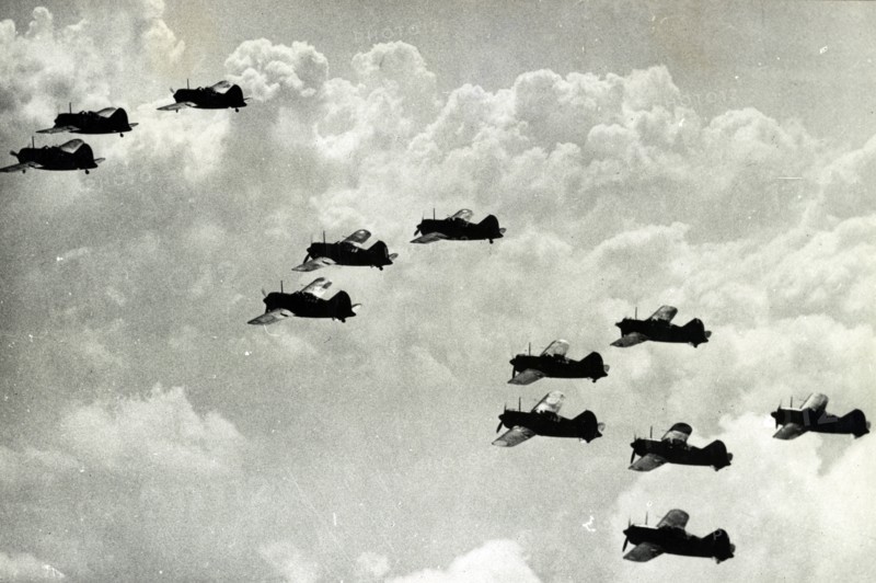 WWII Asia: American fighter planes over Malaya 1941