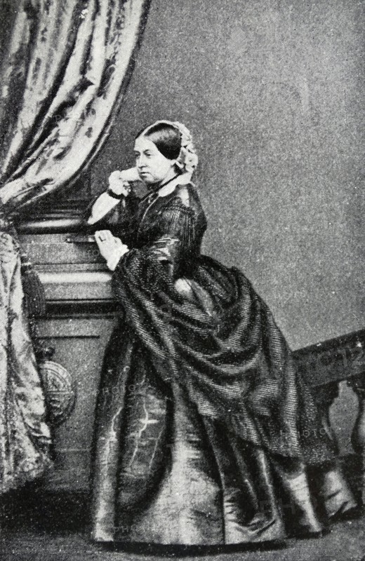 Queen Victoria of Great Britain reading despatches 1840