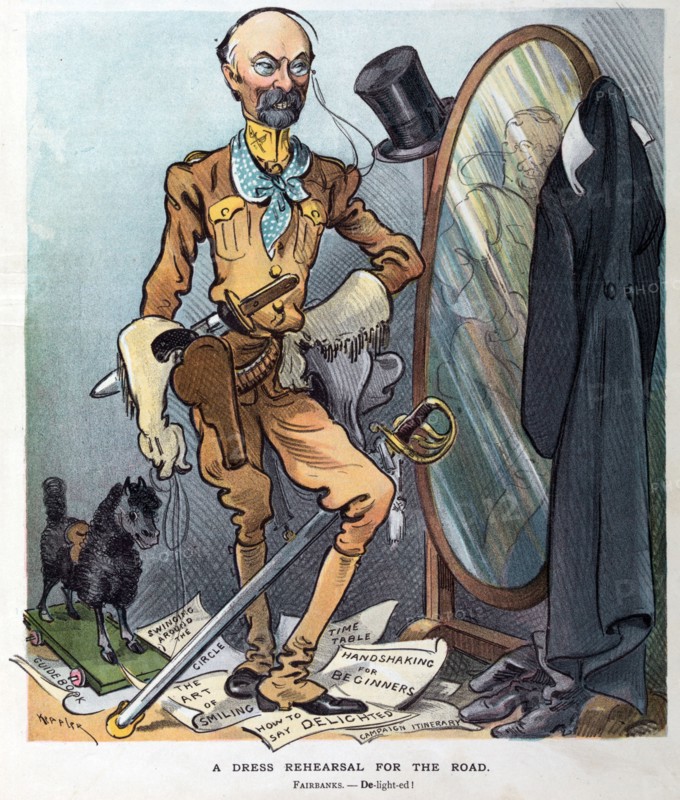 Charles W. Fairbanks seeing himself as Theodore Roosevelt