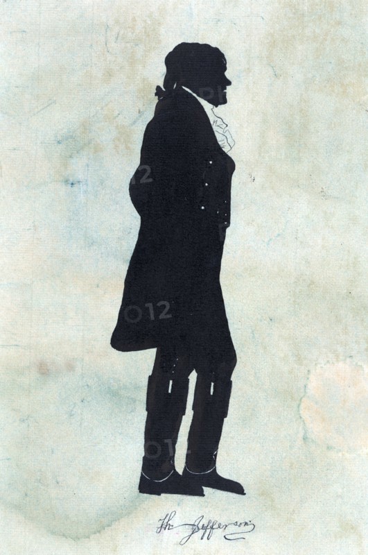 President Thomas Jefferson facing right.