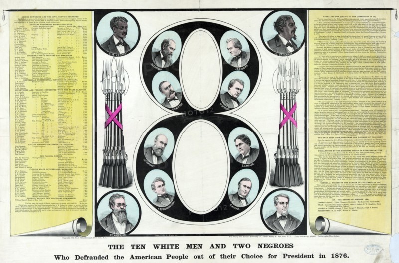 Men thought to be involved in the presidential election of 1876