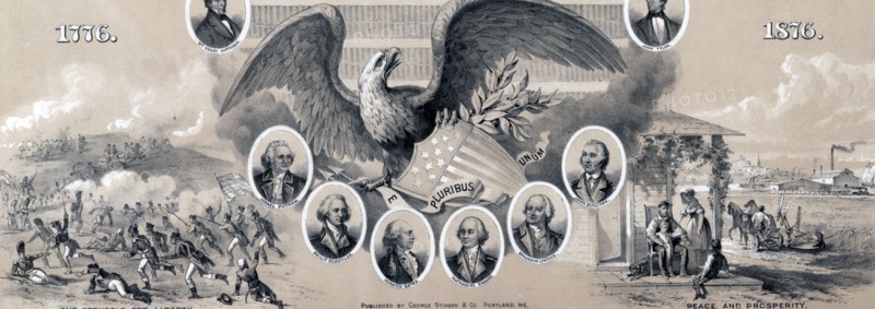 cameo portraits of six American revolutionary war generals