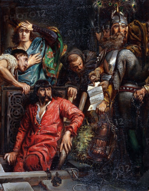 Painting titled "Macko Borkowic"