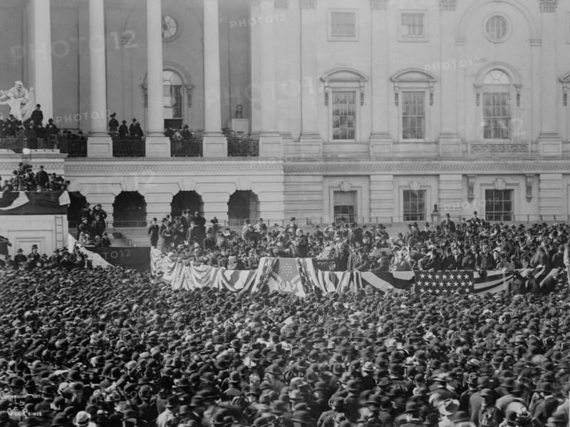 President McKinley making his inaugural address