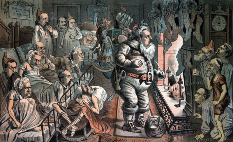 President Cleveland as Santa Claus