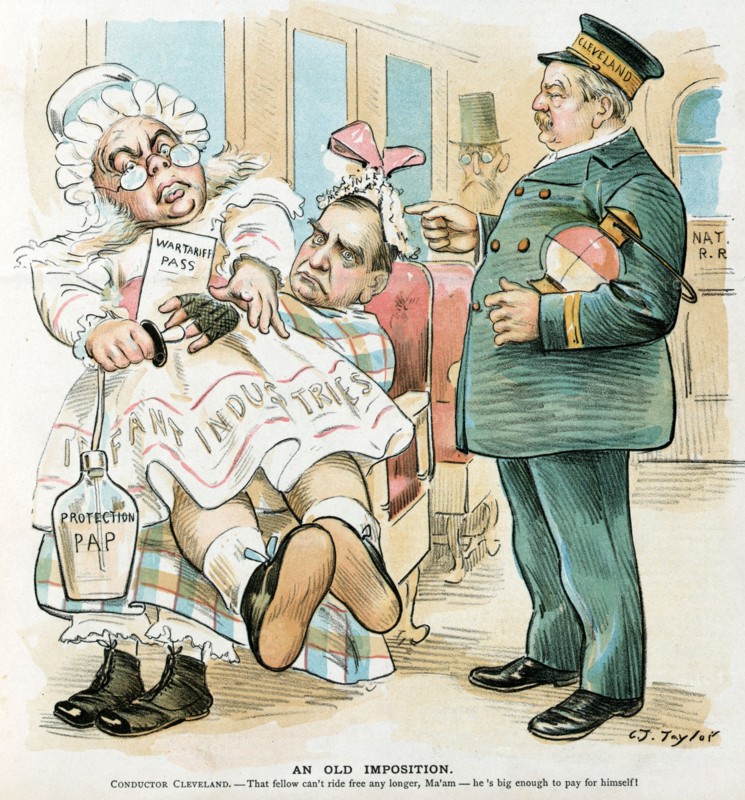 President Cleveland as a railroad conductor