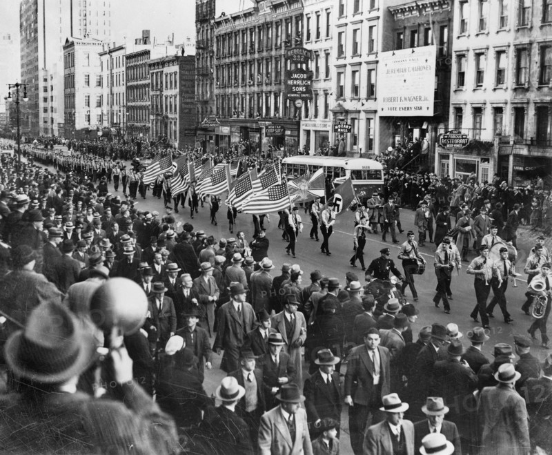 American Nazis parade.