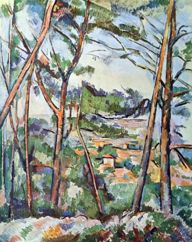 Painting titled 'View of the Arc Valley'