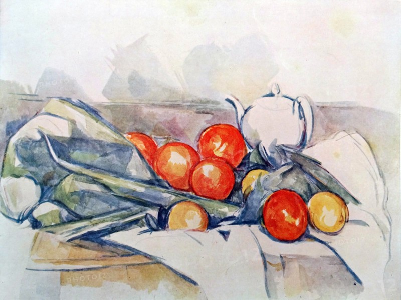 Still life with tea pot