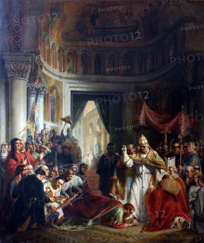 Submission of the emperor Barbarossa to Pope Alexander III