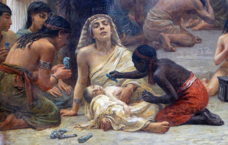 (Detail from) The Flight into Egypt 1883 by Edwin Long