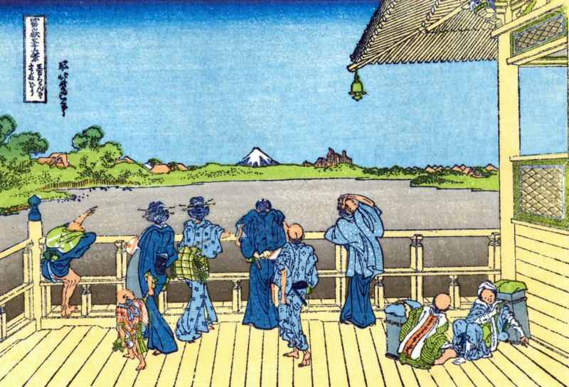 Katsushika Hokusai Fuji-from-the-Platform-of-Sasayedo