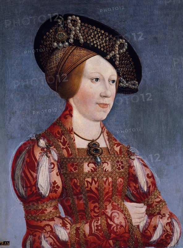 portrait of Queen Anna by Hans Maler zu Schwaz (1490–1530)